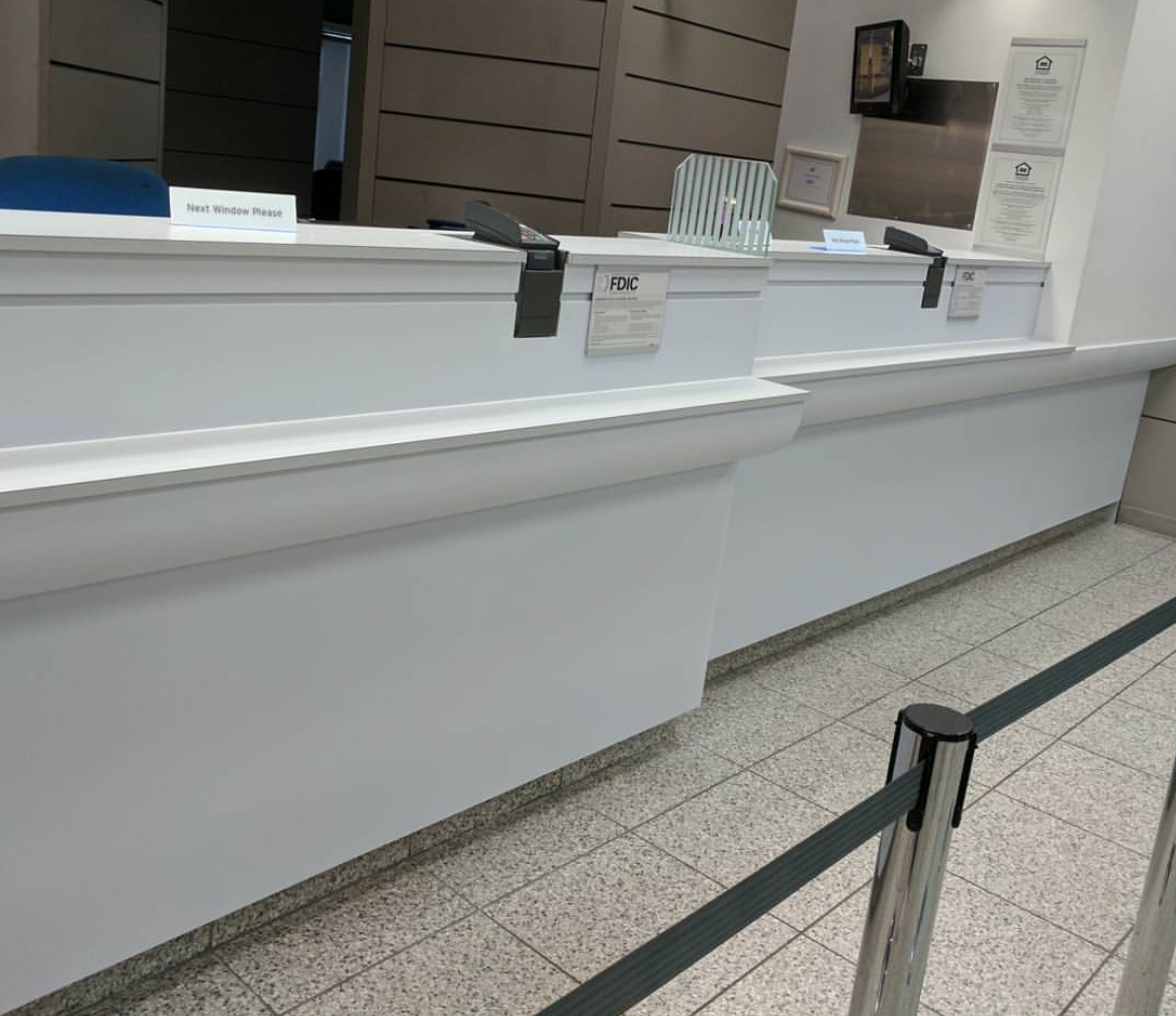 Refinishing Bank Service Desk